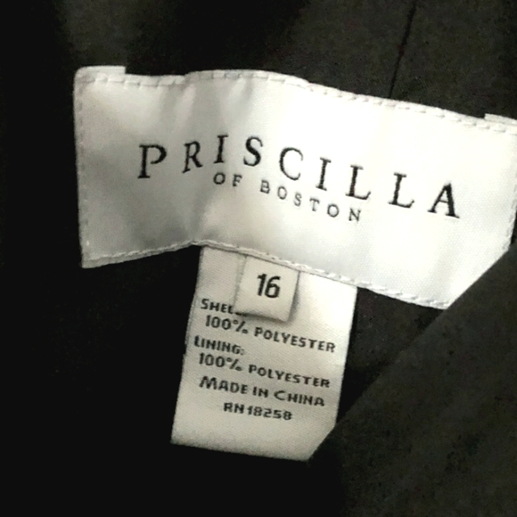 Priscilla's of Boston Evening Gown. Blackberry size 16 NWT - Picture 6 of 6